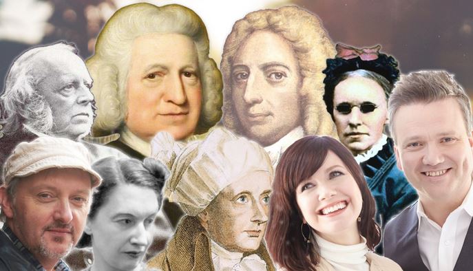 Here are names of prominent hymn writers and their popular hymns