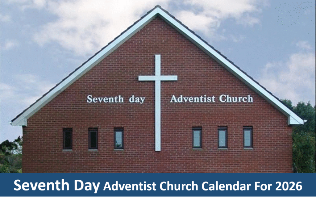 Seventh Day Adventist Church Calendar for 2026 (Details) Advent